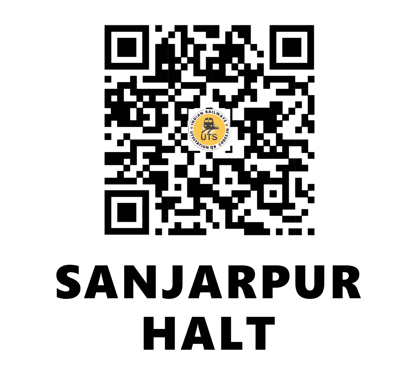 UTS QR Code for SANJARPUR HALT - SJER (NE - UTTAR PRADESH)